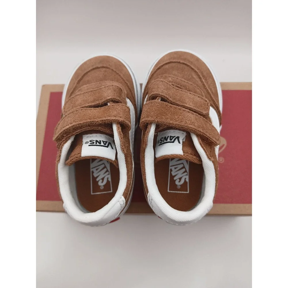 Vans Brooklyn Ls V Suede Chipmunk‎ Brown Toddler Shoes VN000D7XGWT Size 5.0 TD